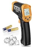 Eventek Infrarot-Thermometer, -50°C bis 600°C Leichtes Temperaturmessgerät, berührungsloses digitales Laser-Thermometer, beleuchteter Bildschirm, nicht-menschlich - für Küche/Grill/Kühlung/Industrie