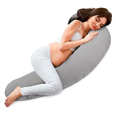 Totsy Baby Seitenschläferkissen Schlafkissen für Seitenschläfer 190 cm - Kuschelkissen Pregnancy Pillow Pillows for Sleeping Lagerungskissen Langes Kissen mit Bezug Oeko-Tex