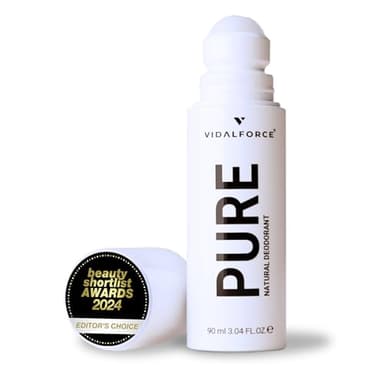 PURE Deo Ohne Aluminium für Männer I Addictive Duft I NEUE FORMEL XXL 90ml 100% Natürlichen & 71% Bio Inhaltsstoffen 100/100 In Yuka