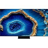 TV QLED Mini LED TCL 55C805 139 cm 4K UHD Google TV Aluminium brossé