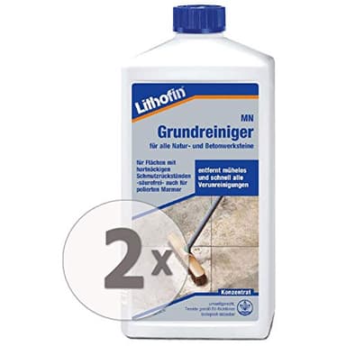 Lithofin MN Grundreiniger 2 l - Zum Grundreinigen gebrauchter Böden - von poliertem Marmor und Kalkstein