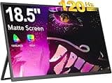 EVICIV Portable Monitor, 18,5 Zoll 120Hz Tragbarer FHD 1080P IPS Mobiler Display Zweiter Bildschirmmit Verstellbarer Ständer Mini HDMI Type-C für Laptop, PC, Phone, VESA-Kompatibel