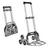 ATHLON TOOLS Treppensteiger-Sackkarre bis 100kg - XXL - klappbar - aus Aluminium - extra Langer Griff 110 cm - große breite Lade-Schaufel - Schwerlast Treppensackkarre - Modell 2025
