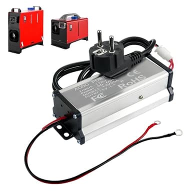 HOVCEH Spannungswandler 230v auf 12v, 230V auf 12V Netzadapter Transformator Stromwandler Adapter für 5KW/8KW Diesel Luftheizung, für Caravan, Wohnmobil, Garage Oder Innenräume