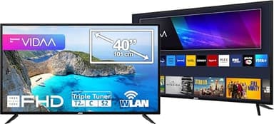 JTC 40" (40 Zoll / 101 cm) Full HD Smart TV/Fernseher JTCS40F39401SL, VIDAA, Triple Tuner