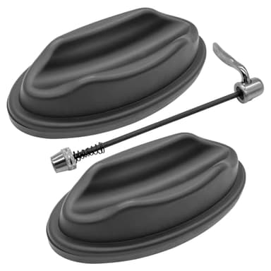 PWGHWG 2 Stück Rollentrainer Vorderradstütze mit Schnellspanner Fahrrad, Fahrrad Vorderrad Riser Block, Rollentrainer Zubehör Stabilisieren Unterstützung für Indoor Fahrradtrainer Ständer