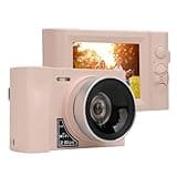Digitalkamera, 24 MP 2,5K Vlogging Kamera, Spiegellose WLAN Kamera mit 2,88 Zoll Bildschirm, 16 facher Zoom, F/2,6 F=5,0 Objektiv mit Festem Fokus, Webcam Funktion, 1800 mAh Akku
