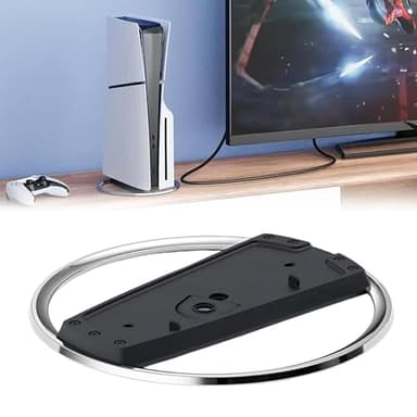 CZlinOduMMX Vertikaler Standfuß für PS5 / PS5 Pro / PS5 Slim, Vertikaler Ständer für Konsole mit Schraubendreher, Stabiler Halter mit Kompatibilität für PlayStation 5 - Schwarz