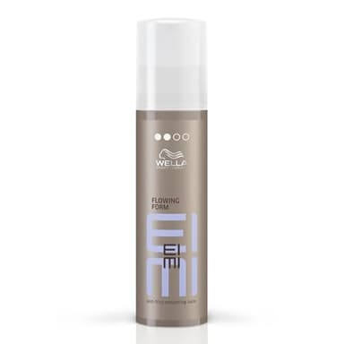Wella EIMI Flowing Form – Glättungsbalsam gegen Frizz – Hitzeschutzspray gegen Austrocknung beim Styling – elastischer Halt mit natürlicher Sprungkraft – 1 x 100 ml