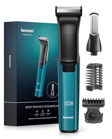 kensen Intimrasierer Mann, Rasierer Herren Intimbereich 2 In 1 Körperrasierer Herren Nass- & Trockenanwendung Intim Rasierer Männer Typ-C Body Groomer Men Aufsteckkämme Brust Achselhöhle Leiste