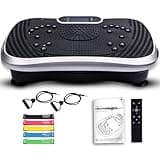 Vibrationsplatte - 99 Intensitätsstufen - 5 Trainingsprogramme - Fitnessgeräte für Zuhause - Ganzkörpertraining - Muskelaufbau - Massagegerät - Sportgerät mit Bluetooth - Home Workout - WeightWorld