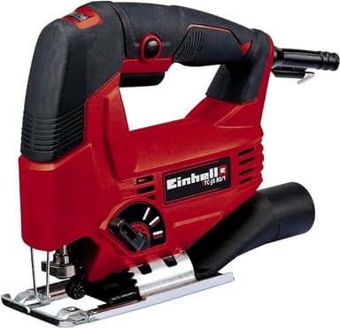 Einhell Stichsäge TC-JS 80/1 (550 W, Hubzahl 1000-3000 min-1, Drehzahlelektronik, 4-stufiger Pendelhub, Staubabsaugung, werkzeugloser Sägeblattwechsel)