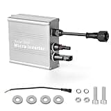 Jadeshay 120W Microwechselrichter Solar PV Wechselrichter Balkonkraftwerk DC10.8-30V MPPT Wechselrichter Sinus for Solarpanel, mit AC-Ausgangskabel