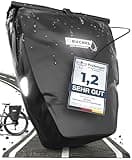 Büchel Fahrradtasche für Gepäckträger I 25.4 L - 100% Wasserdicht I mit Tragegriff und Schultergurt I fahrradtasche gepäckträger, gepäckträgertasche, Fahrrad Taschen hinten