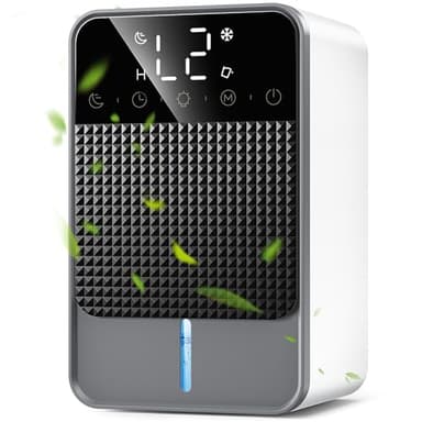 Luftentfeuchter, 1800ML Luftentfeuchter Elektrisch Leise mit Abtaufunktion & Automatische Abschaltung, 7 Farbiges Licht, Tragbar Entfeuchter Elektrisch für Schlafzimmer, Bad, Keller, 560ML/24H