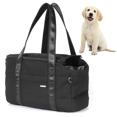 Hundetragetasche, Tragetasche Hund, Hundereisetasche mit Verstellbarer Sicherheitsleine, weiche Tasche für kleine Hunde und kleine bis mittelgroße Haustiere, Outdoor-Einkaufstasche