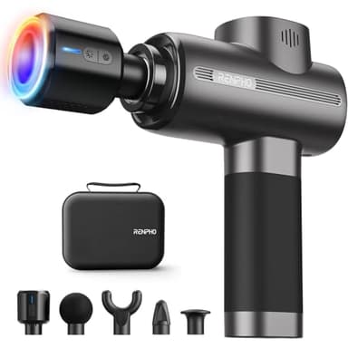 RENPHO Thermacool Massagepistole Wärme und Kälte, Massage Gun mit Hitze Kälte Function, Muskel Massagegerät für Heimbüro-Workout, Ganzkörper Muskelmassage Entspannung