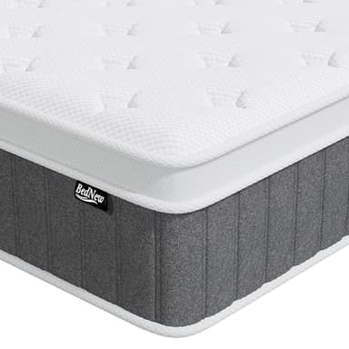 Bednew Matratze 160 x 200cm, 26cm Federkernmatratze H3 Höhe 7-Zonen Orthopädische Taschenfederkernmatratze mit Comfort Memory-Schaum Schicht,Öko-Tex Zertifiziert, 101Nächte Probeschlafen