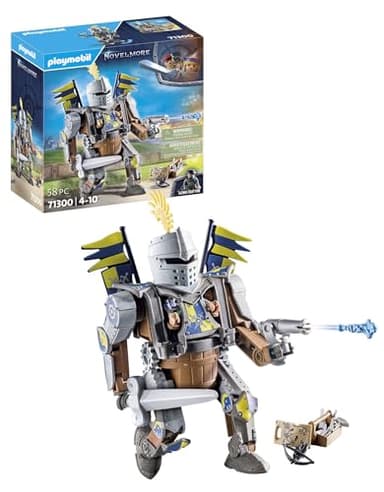 PLAYMOBIL | Novelmore | Ritter Gizmo Crafton und Sein starker Kampfroboter | Spielzeug für Kinder ab 4 Jahren | 71300