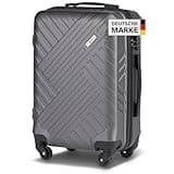 Xonic Design Boardcase Reisekoffer - Hartschalen-Koffer mit 360° Leichtlauf-Rollen - hochwertiger Kabinen-Trolley mit Zahlenschloss - Hand-Gepäck in 55x35x20cm ((Boardcase Business Dark Grey, S))