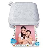 HP Sprocket 2x3" Sofortbilddrucker für Smartphones- Tragbarer, kabelloser Farbdrucker - Zink-Fotopapier mit Kleberückseite - Drucke von kompatiblen iOS- & Android-Geräten per Bluetooth-App- Luna Perle
