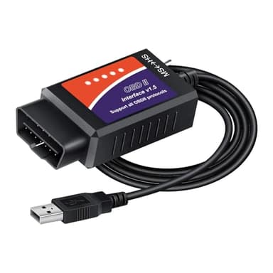 Forscan ELMconfig OBD2 Adapter, OBDII USB Diagnose-Scan-Tool, USB Scanner mit MS-CAN/HS-CAN Schalter, Professionelles OBDII Diagnose Scan Tool für Ford und Mazda