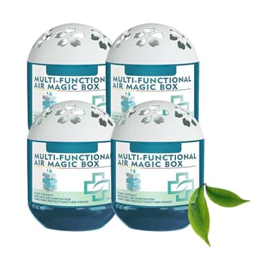 4 Stück Indoor Luftreinigung Staubs Entfernung Magic Box, Multifunktionaler Automatischer Staubauffang Luftzauberkasten Reiniger, Langlebige Lufterfrischer Für Zuhause Schlafzimmer Wohnzimmer