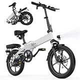 Finbike E-Bike Klappbar,16 Zoll Elektrofahrrad 7.8Ah Akku Diebstahlschutz,E-Faltrad mit 2.6H Schnellladung,250W Motor,3 Fahrmodi,Sitzhöhe Verstellbar,Reichweite Max 55Km,Falt-Pedelec für Herren Damen