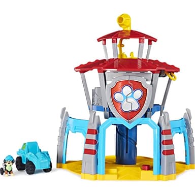 PAW Patrol Dino Rescue Hauptquartier-Spielset mit Geräuschen sowie exklusiver Rex-Figur und Fahrzeug, Spielzeug für Kinder ab 3 Jahren