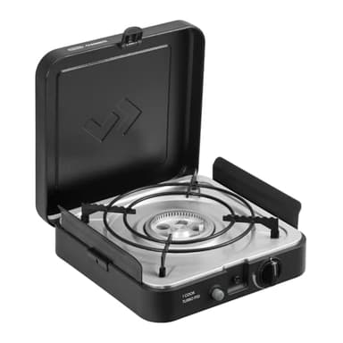 CADAC - 1 Cook Turbo FFD Stove - 50mBar - Grillen - Tragbare Grills - Kochfläche aus Edelstahl - Inkl. Schutzhülle - Campingplatz - BBQ-Must-Haves