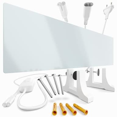 Infrarotheizung Schimmelentferner - Bad, Wand & Boden [70W] Infrarot-Heizung gegen Schimmel | Wandheizung elektrisch | Modular erweiterbares Anti-Schimmel-Heizpaneel mit flexibler Wandmontage | PIGO