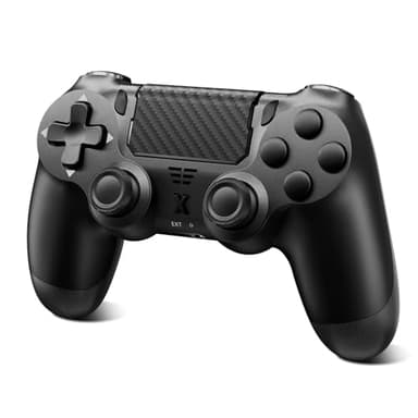 Glitfix Wireless Controller für PS-4, Game Controller kompatibel mit PS-4/Pro/Slim/PC Gamepad mit Turbo/Zurück Taste/Dual Vibration/6-Achsen Gyro Sensor/Touchpanel