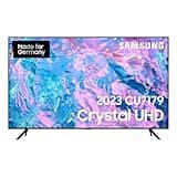 Samsung Crystal UHD CU7179 75 Zoll Fernseher (GU75CU7179UXZG, Deutsches Modell), PurColor, Crystal Prozessor 4K, Motion Xcelerator, Smart TV [2023], Schwarz