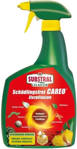 Substral Schädlingsfrei Careo Zierpflanzen, 800 ml - gegen Schädlinge wie Blattlaus, Schildlaus, Wolllaus, Raupen