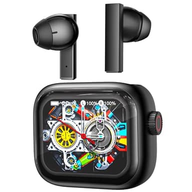 NE40 KI Übersetzer Kopfhörer, 134 Echtzeit Sprachübersetzer Kopfhörer & 9 Modi - Bluetooth 6.0 Übersetzungskopfhörer mit Drehknopf, 48H Laufzeit, IPX5 Wasserdicht Ohrhörer für Lernen, Reisen, Geschäft