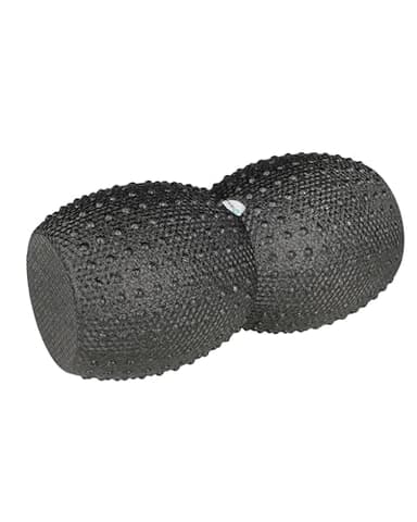 Relexa Peanut Faszienrolle – Effektive Rücken- & Körper-Massage - Ergonomische Erdnussform - Elastische Druckpunkte - Aus Recycelbarem EPP 17 x 33;5cm - Schwarz
