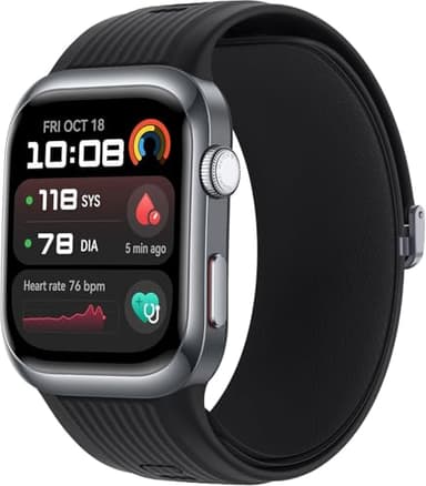 HUAWEI Watch D2 Smartwatch, 1,82" AMOLED-Display, Ambulante Blutdruckmessung, schlankes Design, EKG, smarte Lifestyle-Funktionen, Gesundheits-Community, kompatibel mit iOS & Android™, Schwarz