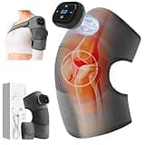 hzuisst Kniemassagegerät, 3 in 1 Kabellos Knie Massagegerät für Schulter Ellbogen Knie, Knie Massagegerät Arthrose Elektrisch mit 5 Wärme Stufen und 3 Vibration Modi, Kneerelief Massagegerät Geschenke
