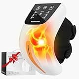 Schnurloses Knie-Massagegerät,Kniemassagegerät mit LED-Touchscreen,Infrarot-Knee Massager mit 3 Wärmestufen & Vibrationsmassage,Akku Physioknee-Therapiegerät Zur Linderung von Knieschmerzen,Arthritis