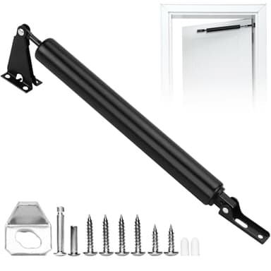 Automatischer Türschließer Gartentorschließer Außen mit Softclose Türdämpfer Türschliesser Innentüren Feststellfunktion für Sturmtüren Langlebig & Einfache Montage Fliegengittertüren & Holztüren