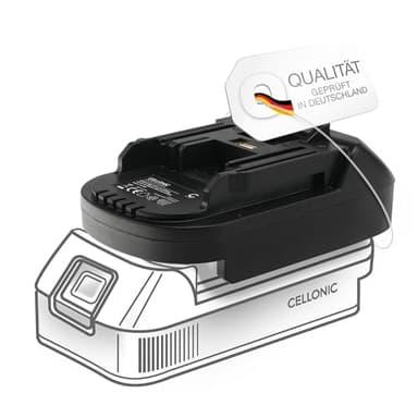 CELLONIC Akku-Adapter kompatibel mit Bosch 18V GBA Professional Konverter kompatibel mit Makita 18V Tools BS18MT