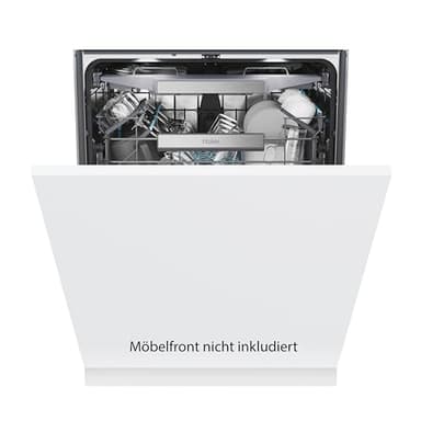 Haier Geschirrspüler vollintegrierbar 60 cm I Einbauspülmaschine I-PRO SHINE SERIE 4 XS 4B0M3SB-84 I 14 Maßgedecke, 10 Programme, automatische Türöffnung & Besteckschublade I Leise & mit Smart Home