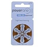 Power one Hörgerätebatterien Typ 312 braun, Batterien 60 Stück Vorratspack, wireless approved, Größe p312 für Hörgeräte und Hörhilfen, high hearing level, quecksilberfrei, Made in Germany