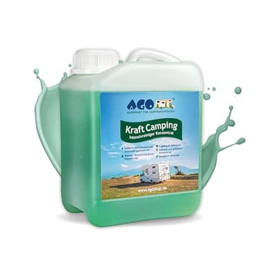 AGO Caravan Reiniger Konzentrat 2 Liter/Intensiv Wohnwagen Reiniger außen/ergiebiger Wohnmobilreiniger - entfernt hartnäckigen Schmutz & Verfärbungen