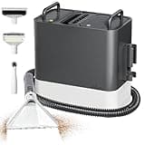 Waschsauger Polsterreiniger mit Dampffunktion, 17000PA Starke Saugkraft Polsterreiniger Gerät mit Heißwasser & Hochtemperatur Funktion, Eingebautem Wassertank, 3 Bürsten, Spot Clean Heat