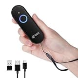 OBZ Bluetooth Barcode Scanner Kabellos – 1D 2D Tragbarer Handscanner mit USB & Wireless QR Code Scanner für Mac OS, Windows, iOS, Android, Tablet, Phone, PC, POS
