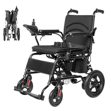 mindmed Faltbarer Elektrorollstuhl mit 500-W-Doppelmotoren, 24V 12Ah Blei-Säure-Batterien 100 kg Nutzlast 0–6 km/h einstellbarer Geschwindigkeit und einer Multifunktionsfernbedienung