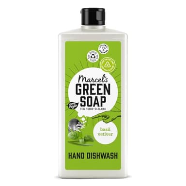 Marcel's Green Soap - Spülmittel Basilicum & Vetiver - Geschirrspülmittel - Umweltfreundlich - Vegan - 97% Biologisch abbaubar - 500 ml