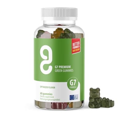 Green Gummies G7 Plus Gummibärchen | deine genussvolle Unterstützung | für Jung & Alt | 60 Gummies