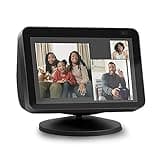 Verstellbarer Ständer für Echo Show 8 und Echo Show 5 (1. und 2. Generation), Zubehör Kompatibel mit Amazon Alexa, Schwenk- und Neigefunktion, Schwarz